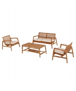 ΣΕΤ ΣΑΛΟΝΙ ΕΞΩΤ. ΧΩΡΟΥ 4TMX DOVER HM9624 ΑΝΑΚΥΚΛΩΜΕΝΟ ΤΕΑΚ- ΜΑΞΙΛΑΡΙΑ ΜΟΚΑ