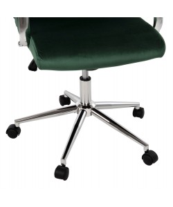 ΚΑΡΕΚΛΑ ΓΡΑΦΕΙΟΥ JOSEF HM1181.03 ΚΥΠΑΡΙΣΣΙ ΒΕΛΟΥΔΟ-INOX ΒΑΣΗ 58x61x105-113Yεκ.