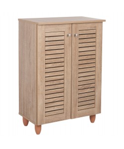 ΠΑΠΟΥΤΣΟΘΗΚΗ-ΝΤΟΥΛΑΠΑ PROLLY HM9608.02 ΜΕΛΑΜΙΝΗ SONAMA-2ΠΟΡΤΕΣ-4ΡΑΦΙΑ 60x34x88Υεκ.