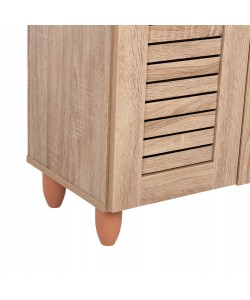 ΠΑΠΟΥΤΣΟΘΗΚΗ-ΝΤΟΥΛΑΠΑ PROLLY HM9608.02 ΜΕΛΑΜΙΝΗ SONAMA-2ΠΟΡΤΕΣ-4ΡΑΦΙΑ 60x34x88Υεκ.