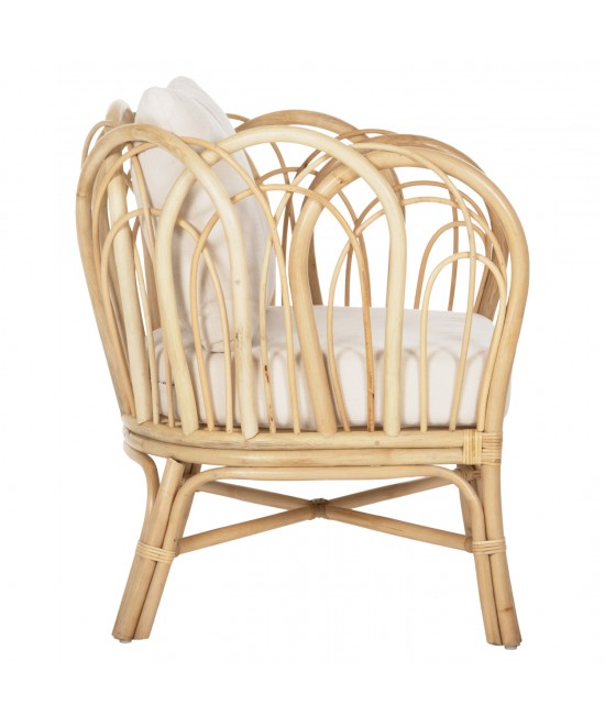 ΠΟΛΥΘΡΟΝΑ ESTOR HM9817 RATTAN ΣΕ ΦΥΣΙΚΟ-ΛΕΥΚΟ ΜΑΞΙΛΑΡΙ 78x75x92Υ εκ.