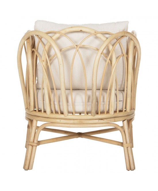 ΠΟΛΥΘΡΟΝΑ ESTOR HM9817 RATTAN ΣΕ ΦΥΣΙΚΟ-ΛΕΥΚΟ ΜΑΞΙΛΑΡΙ 78x75x92Υ εκ.