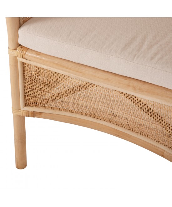 ΠΟΛΥΘΡΟΝΑ APRON HM9818 RATTAN ΠΛΕΚΤΟ ΣΕ ΦΥΣΙΚΟ-ΛΕΥΚΟ ΜΑΞΙΛΑΡΙ 75x70x85Υεκ.