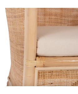 ΠΟΛΥΘΡΟΝΑ APRON HM9818 RATTAN ΠΛΕΚΤΟ ΣΕ ΦΥΣΙΚΟ-ΛΕΥΚΟ ΜΑΞΙΛΑΡΙ 75x70x85Υεκ.