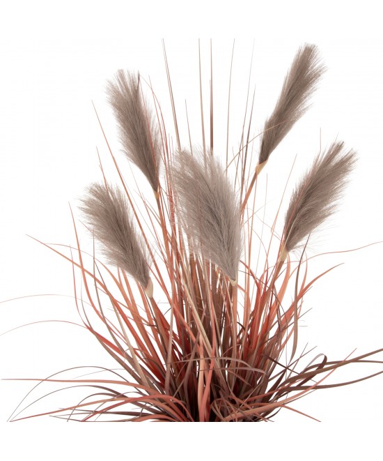 ΔΙΑΚΟΣΜΗΤΙΚΟ ΣΥΝΘΕΤΙΚΟ ΦΥΤΟ ΣΕ ΓΛΑΣΤΡΑ GRASS+FEATHER Φ14,5x12,5-86Υ εκ. HM4015