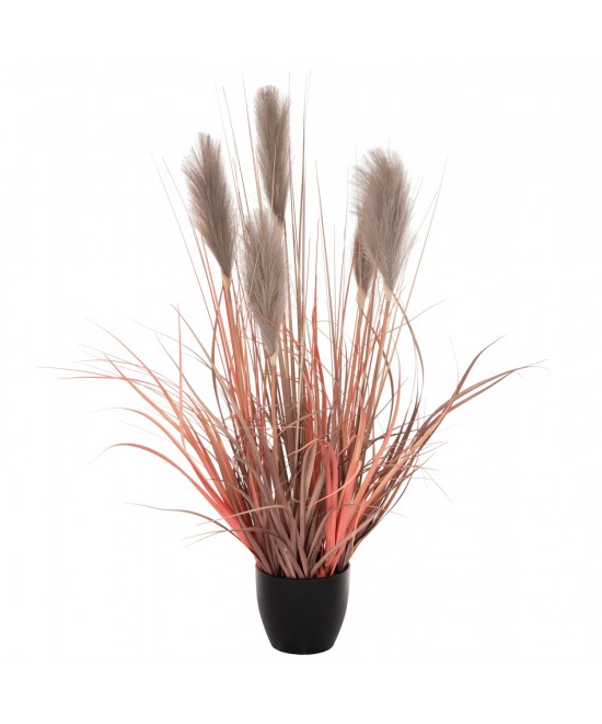 ΔΙΑΚΟΣΜΗΤΙΚΟ ΣΥΝΘΕΤΙΚΟ ΦΥΤΟ ΣΕ ΓΛΑΣΤΡΑ GRASS+FEATHER Φ14,5x12,5-86Υ εκ. HM4015