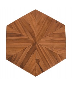 ΤΡΑΠΕΖΙ ΣΑΛΟΝΙΟΥ HEXAGON HM9790 ΞΥΛΟ ΤΕΑΚ ΣΕ ΦΥΣΙΚΟ 114x99x34Yεκ.