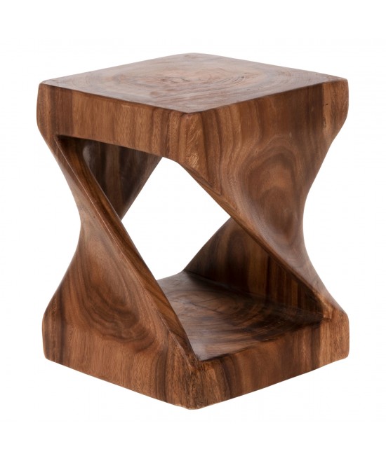 ΣΚΑΜΠΟ GEBO HM9754 ΤΕΤΡΑΓΩΝΟ ΑΠΟ ΞΥΛΟ SUAR ΣΕ ΚΑΡΥΔΙ 35x35x46,5Y εκ.