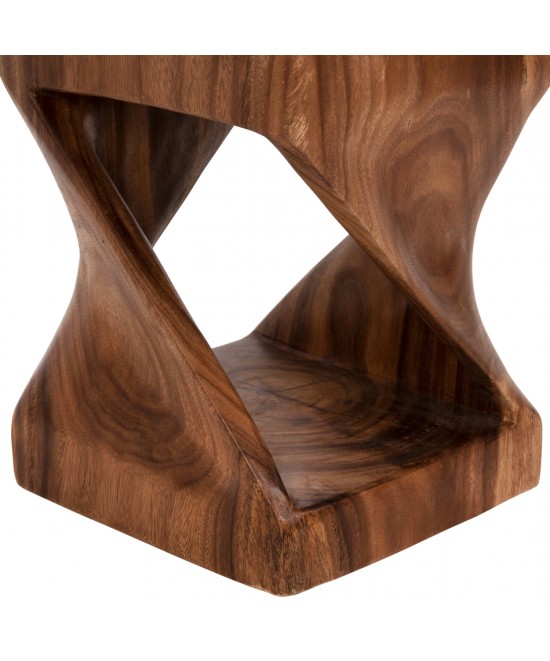 ΣΚΑΜΠΟ GEBO HM9754 ΤΕΤΡΑΓΩΝΟ ΑΠΟ ΞΥΛΟ SUAR ΣΕ ΚΑΡΥΔΙ 35x35x46,5Y εκ.