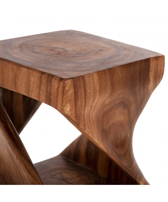 ΣΚΑΜΠΟ GEBO HM9754 ΤΕΤΡΑΓΩΝΟ ΑΠΟ ΞΥΛΟ SUAR ΣΕ ΚΑΡΥΔΙ 35x35x46,5Y εκ.