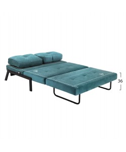 ΚΑΝΑΠΕΣ ΚΡΕΒΑΤΙ CONSTANCE HM3079.15 ΒΕΛΟΥΔΟ MENTA 2½ ΘΕΣΙΟΣ 151x92x66Υεκ.