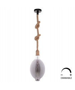 ΛΑΜΠΤΗΡΑΣ LED FILAMENT 8W E27 3000K SMOKE DIMMABLE HM4051.03