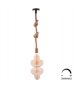 ΛΑΜΠΤΗΡΑΣ LED FILAMENT 8W E27 3000K GOLD COLOR DIMMABLE HM4053.02