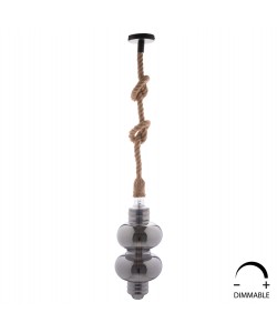 ΛΑΜΠΤΗΡΑΣ LED FILAMENT 8W E27 3000K SMOKE COLOR DIMMABLE  HM4053.03