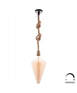 ΛΑΜΠΤΗΡΑΣ LED FILAMENT 8W E27 3000K GOLD COLOR DIMMABLE HM4054.02