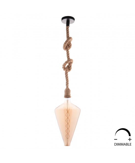 ΛΑΜΠΤΗΡΑΣ LED FILAMENT 8W E27 3000K GOLD COLOR DIMMABLE HM4054.02
