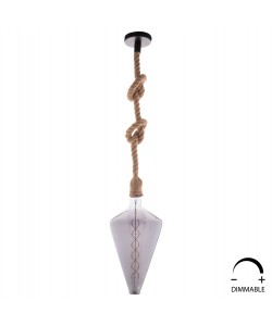 ΛΑΜΠΤΗΡΑΣ LED FILAMENT 8W E27 3000K SMOKE COLOR DIMMABLE  HM4054.03
