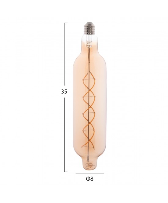ΛΑΜΠΤΗΡΑΣ JHD-NW7775 LED FILAMENT 8W E27 3000K GOLD COLOR DIMMABLE HM4055.02 ΛΑΜΠΤΗΡΑΣ JHD-NW7775 LED FILAMENT 8W E27 3000K GOLD COLOR DIMMABLE HM4055.02