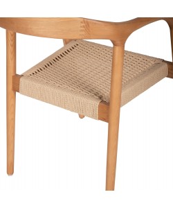 ΠΟΛΥΘΡΟΝΑ HM9874 ΞΥΛΟ ΦΡΑΞΙΝΟΣ ΚΑΙ PAPER ROPE 57x54x78Yεκ.