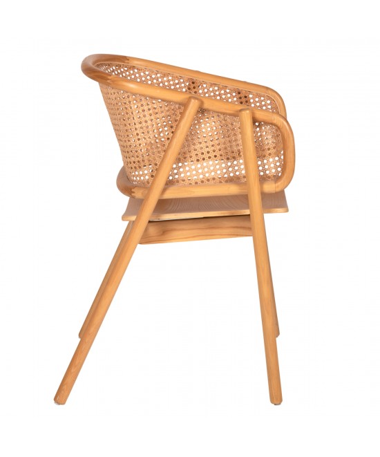 ΠΟΛΥΘΡΟΝΑ KENLEE HM9872 ΦΡΑΞΙΝΟΣ ΚΑΙ ΦΥΣΙΚΟ RATTAN RATTAN ΣΕ ΦΥΣΙΚΟ 57,5x55x81Yεκ.
