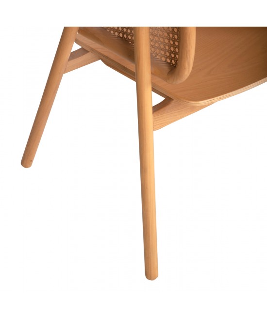 ΠΟΛΥΘΡΟΝΑ KENLEE HM9872 ΦΡΑΞΙΝΟΣ ΚΑΙ ΦΥΣΙΚΟ RATTAN RATTAN ΣΕ ΦΥΣΙΚΟ 57,5x55x81Yεκ.