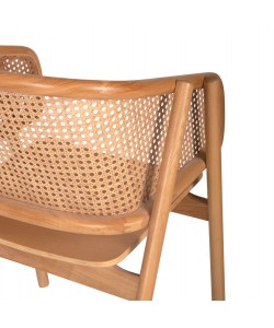 ΠΟΛΥΘΡΟΝΑ KENLEE HM9872 ΦΡΑΞΙΝΟΣ ΚΑΙ ΦΥΣΙΚΟ RATTAN RATTAN ΣΕ ΦΥΣΙΚΟ 57,5x55x81Yεκ.