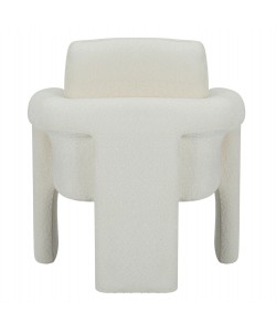 ΠΟΛΥΘΡΟΝΑ CRUSHER HM9681.04 ΛΕΥΚΟ ΜΠΟΥΚΛΕ ΥΦΑΣΜΑ-ΜΕΤΑΛΛΙΚΟΣ ΣΚΕΛΕΤΟΣ 82x78x87Υεκ.