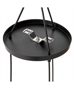 ΦΩΤΙΣΤΙΚΟ ΟΡΟΦΗΣ ΚΡΕΜΑΣΤΟ HM4076 ΤΡΙΦΩΤΟ ΜΑΥΡΟ ΜΕΤΑΛΛΟ Φ23x122Υεκ.