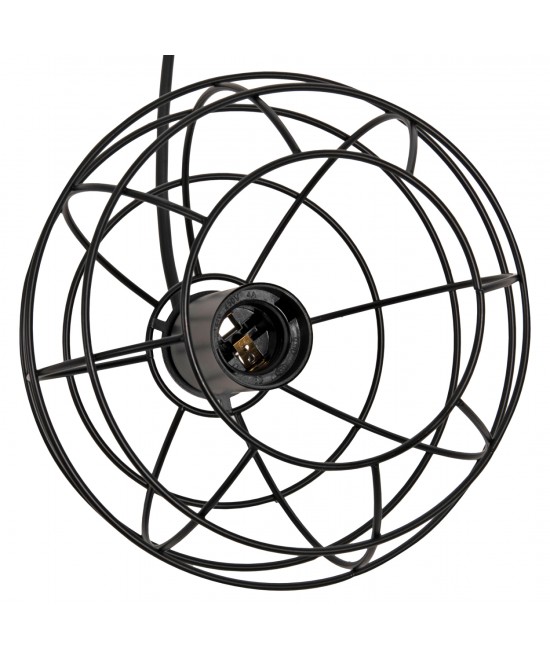 ΦΩΤΙΣΤΙΚΟ ΟΡΟΦΗΣ ΚΡΕΜΑΣΤΟ HM4037 ΣΦΑΙΡΙΚΟ ΜΑΥΡΟ ΜΕΤΑΛΛΙΚΟ Φ16x124Υεκ.