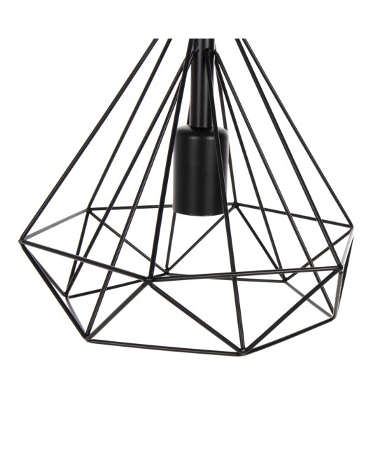 ΦΩΤΙΣΤΙΚΟ ΟΡΟΦΗΣ ΚΡΕΜΑΣΤΟ HM4063 ΜΑΥΡΟ ΜΕΤΑΛΛΙΚΟ ΚΑΠΕΛΟ 25x22x123Υεκ.