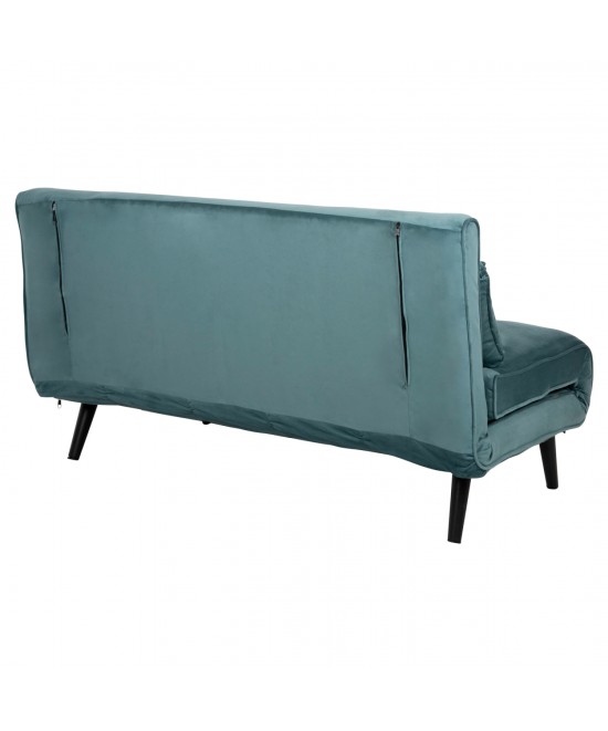 ΚΑΝΑΠΕΣ ΚΡΕΒΑΤΙ 2 ΑΤΟΜΩΝ ASMA HM3077.15 ΒΕΛΟΥΔΟ ΜΕΝΤΑ 140x80x77Yεκ.