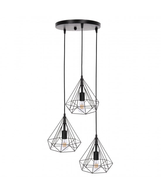 ΦΩΤΙΣΤΙΚΟ ΟΡΟΦΗΣ ΚΡΕΜΑΣΤΟ HM4041 3ΦΩΤΟ ΜΑΥΡΟ ΜΕΤΑΛΛΟ 25x22x123Yεκ. ΦΩΤΙΣΤΙΚΟ ΟΡΟΦΗΣ ΚΡΕΜΑΣΤΟ HM4041 3ΦΩΤΟ ΜΑΥΡΟ ΜΕΤΑΛΛΟ 25x22x123Yεκ.