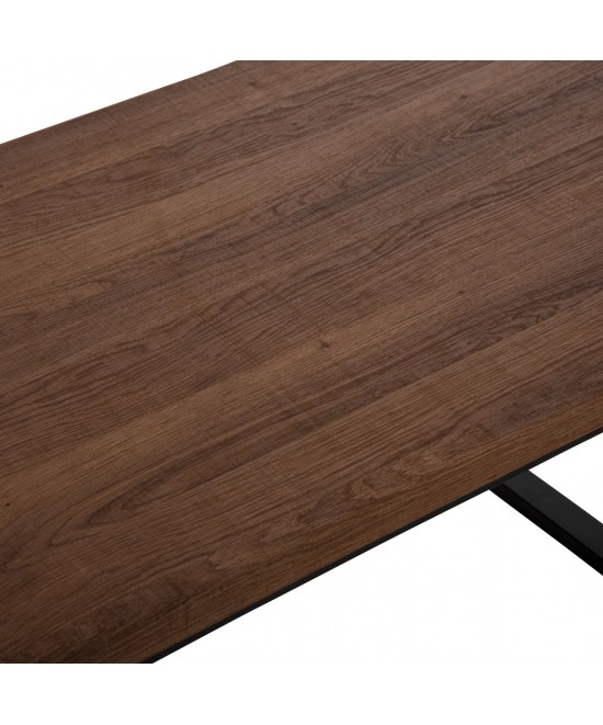 ΤΡΑΠΕΖΙ ΣΑΛΟΝΙΟΥ SHABEN HM9585.04 MDF ΚΑΡΥΔΙ ΞΥΛΟ-ΜΑΥΡΗ ΜΕΤΑΛΛΙΚΗ ΒΑΣΗ 120x56X45Yεκ.