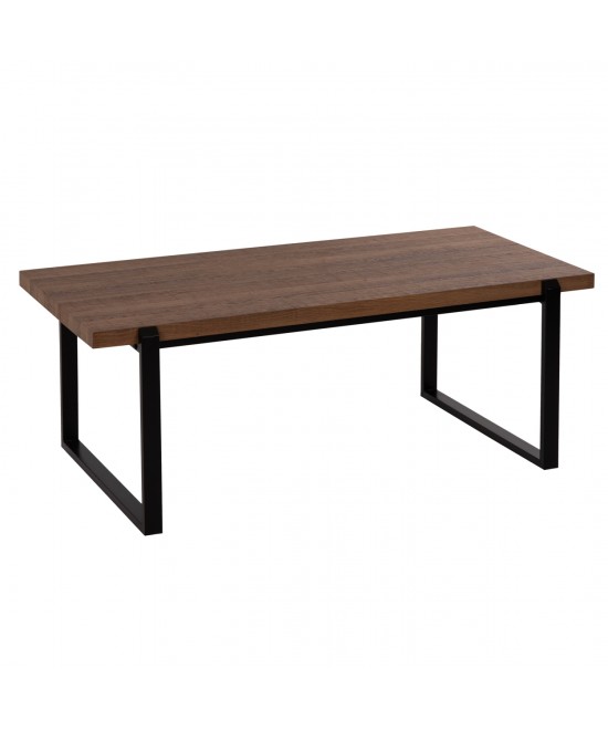 ΤΡΑΠΕΖΙ ΣΑΛΟΝΙΟΥ SHABEN HM9585.04 MDF ΚΑΡΥΔΙ ΞΥΛΟ-ΜΑΥΡΗ ΜΕΤΑΛΛΙΚΗ ΒΑΣΗ 120x56X45Yεκ.