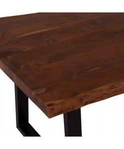 ΤΡΑΠΕΖΙ ΤΡΑΠΕΖΑΡΙΑΣ MONTANA HM9620.11 ΜΑΣΙΦ ΞΥΛΟ ΑΚΑΚΙΑΣ 240x100x77Υεκ. 4εκ ΠΑΧΟΣ ΕΠΙΦΑΝΕΙΑΣ