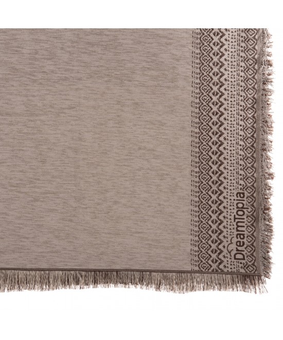 ΡΙΧΤΑΡΙ ME ΚΡΟΣΙΑ DREAMTOPIA HM12163.03 ΣΕ ANOIXTO ΚΑΦΕ ΧΡΩΜΑ 245X170εκ.