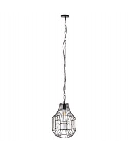 ΦΩΤΙΣΤΙΚΟ ΟΡΟΦΗΣ ΚΡΕΜΑΣΤΟ HM4093 ΜΕΤΑΛΛΙΚΟ ΜΑΥΡΟ ΚΑΙ ΓΥΑΛΙ Φ29x38-137Yεκ.