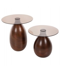 ΒΟΗΘΗΤΙΚΑ ΤΡΑΠΕΖΑΚΙΑ REGEN 2ΤΜΧ HM9666 ΜΕΤΑΛΛΟ ΧΑΛΚΙΝΟ-ΓΥΑΛΙ Φ44 & Φ40 εκ.