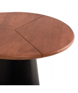 ΒΟΗΘΗΤΙΚΑ ΤΡΑΠΕΖΑΚΙΑ 2ΤΜΧ SUNNI HM9669 ΜΕΤΑΛΛΟ ΜΑΥΡΟ-MANGO TOP Φ48,5 & Φ39,5 εκ.