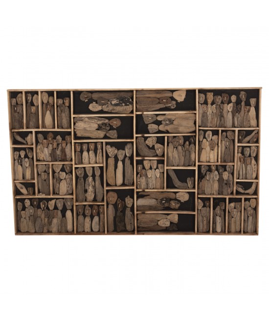 ΔΙΑΚΟΣΜΗΤΙΚΟ ΤΟΙΧΟΥ MYST HM4281 ΚΑΔΡΟ ΜΕ ΦΙΓΟΥΡΕΣ ΑΠΟ DRIFTWOOD 200x6x120Υεκ.
