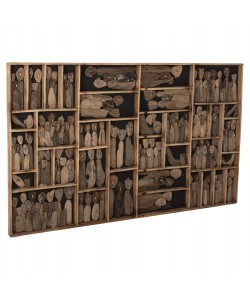 ΔΙΑΚΟΣΜΗΤΙΚΟ ΤΟΙΧΟΥ MYST HM4281 ΚΑΔΡΟ ΜΕ ΦΙΓΟΥΡΕΣ ΑΠΟ DRIFTWOOD 200x6x120Υεκ.