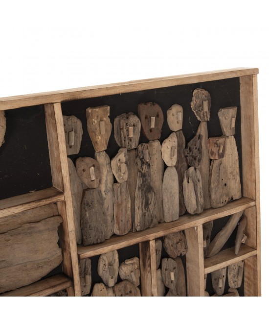 ΔΙΑΚΟΣΜΗΤΙΚΟ ΤΟΙΧΟΥ MYST HM4281 ΚΑΔΡΟ ΜΕ ΦΙΓΟΥΡΕΣ ΑΠΟ DRIFTWOOD 200x6x120Υεκ.