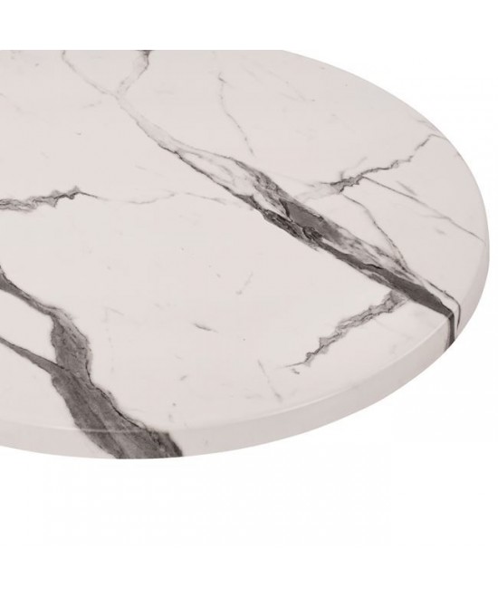 ΕΠΙΦΑΝΕΙΑ ΤΡΑΠΕΖΙΟΥ WERZALIT Φ60Χ2.5εκ. MARBLE WHITE-GREY 5657 HM5227.11