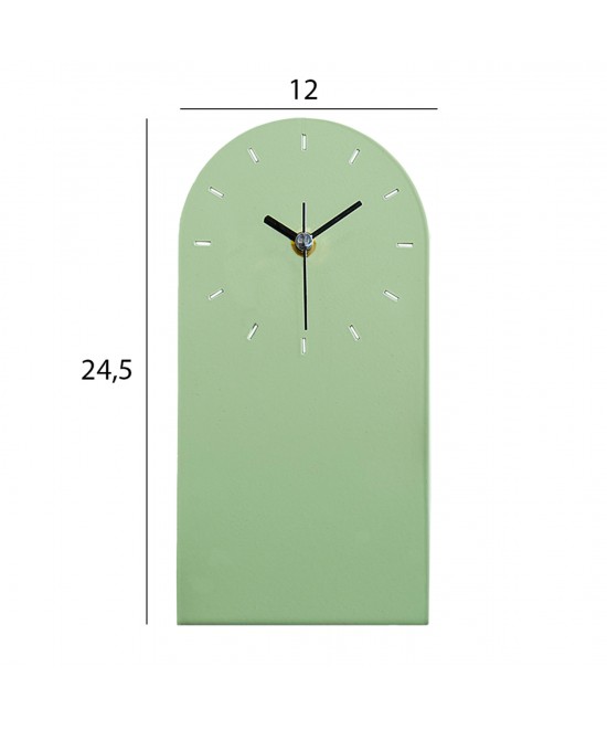 ΕΠΙΤΡΑΠΕΖΙΟ ΡΟΛΟΙ HM4339.02 ΜΕΤΑΛΛΟ ΣΕ ΑΝΟΙΧΤΟ ΠΡΑΣΙΝΟ 12X24,5Υεκ.