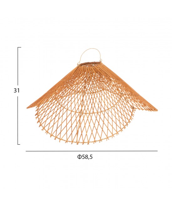 ΦΩΤΙΣΤΙΚΟ ΟΡΟΦΗΣ ΚΡΕΜΑΣΤΟ HM7878.01 RATTAN ΣΕ ΜΠΕΖ ΤΗΣ ΑΜΜΟΥ ΧΡΩΜΑ Φ58,5x31Yεκ