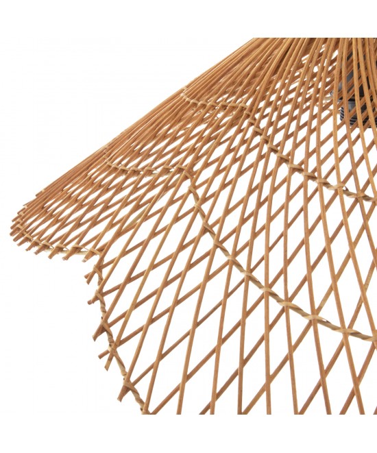 ΦΩΤΙΣΤΙΚΟ ΟΡΟΦΗΣ ΚΡΕΜΑΣΤΟ HM7878.01 RATTAN ΣΕ ΜΠΕΖ ΤΗΣ ΑΜΜΟΥ ΧΡΩΜΑ Φ58,5x31Yεκ