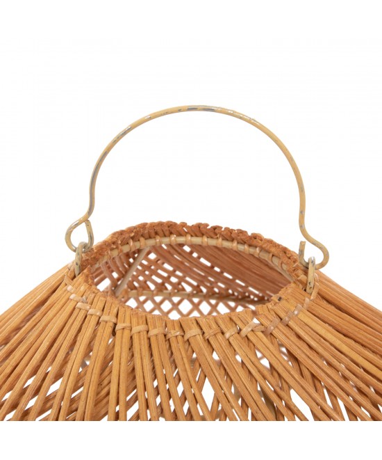 ΦΩΤΙΣΤΙΚΟ ΟΡΟΦΗΣ ΚΡΕΜΑΣΤΟ HM7878.01 RATTAN ΣΕ ΜΠΕΖ ΤΗΣ ΑΜΜΟΥ ΧΡΩΜΑ Φ58,5x31Yεκ