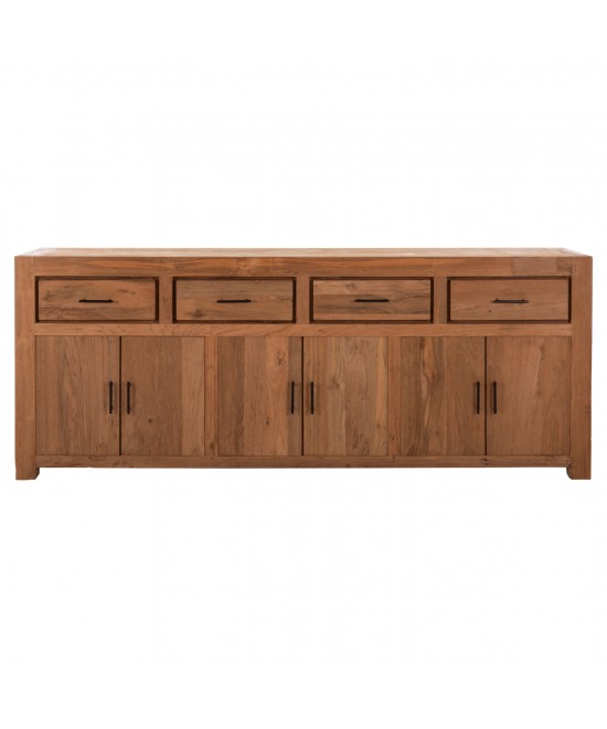 ΜΠΟΥΦΕΣ GRAYSON HM9802 ΑΝΑΚΥΚΛΩΜΕΝΟ ΞΥΛΟ TEAK ΣΕ ΦΥΣΙΚΟ 220x50x90Υεκ.