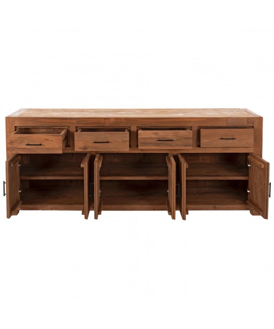 ΜΠΟΥΦΕΣ GRAYSON HM9802 ΑΝΑΚΥΚΛΩΜΕΝΟ ΞΥΛΟ TEAK ΣΕ ΦΥΣΙΚΟ 220x50x90Υεκ.