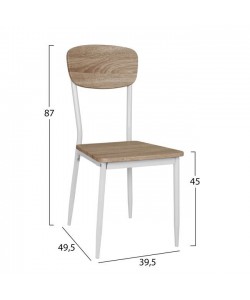 ΣΕΤ 5 ΤΜΧ ΤΡΑΠΕΖΙ SONAMA ΜΕ ΛΕΥΚΑ ΠΟΔΙΑ & ΚΑΡΕΚΛΕΣ SONAMA ΜΕ ΛΕΥΚΑ ΠΟΔΙΑ HM11011 110x70x76 cm